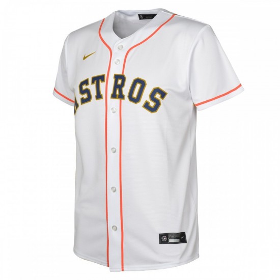 Yordan Alvarez Houston Astros Nike Youth 2023 Gold Collection Replica Player Jersey - White/Gold