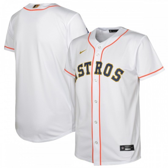 Houston Astros Nike Youth 2023 Gold Collection Replica Jersey - White/Gold