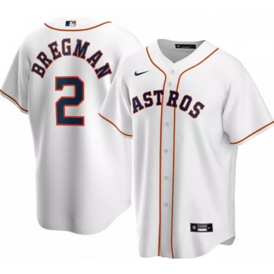 Men's Houston Astros Alex Bregman #2 Nike White Home 2020 Jersey