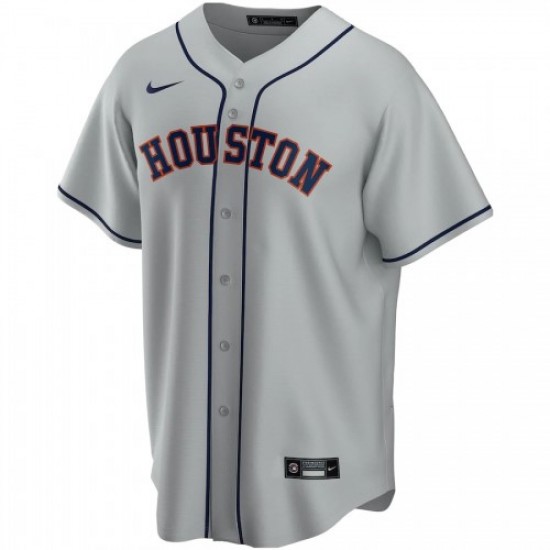 Men's Houston Astros Nike Gray Road 2020 Custom Jersey