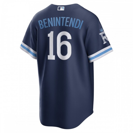 Andrew Benintendi Kansas City Royals Nike 2022 City Connect Replica Player Jersey - Navy