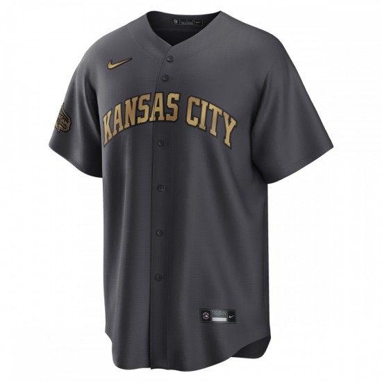 Kansas City Royals Nike 2022 MLB All-Star Game Replica Custom Jersey - Charcoal