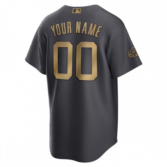 Kansas City Royals Nike 2022 MLB All-Star Game Replica Custom Jersey - Charcoal