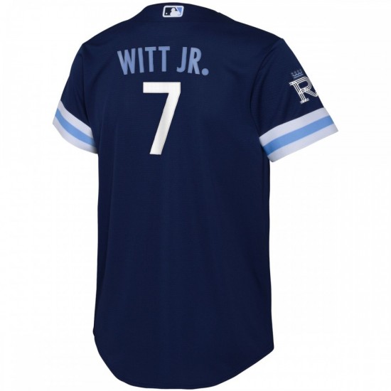 Bobby Witt Jr. Kansas City Royals Nike Youth 2022 City Connect Replica Player Jersey - Navy