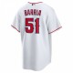 Jaime Barría Los Angeles Angels Nike Home  Replica Player Jersey - White