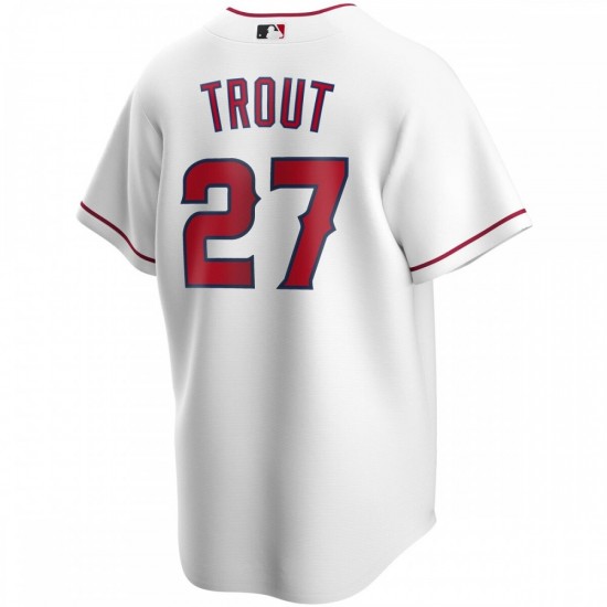 Mike Trout Los Angeles Angels Nike Youth Alternate Replica Player Jersey - White