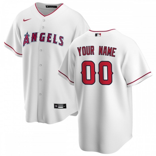 Los Angeles Angels Nike Youth Home Replica Custom Jersey - White