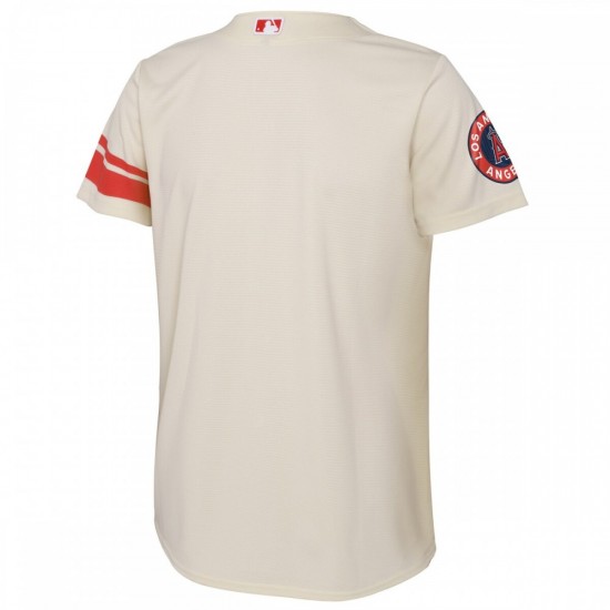 Los Angeles Angels Nike Youth 2022 City Connect Replica Team Jersey - Cream