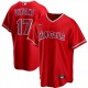 Men's Los Angeles Angels Shohei Ohtani #17 Nike Scarlet 2020 Alternate Jersey