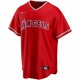 Men's Los Angeles Angels Nike Scarlet 2020 Alternate Custom Jersey