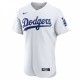 Los Angeles Dodgers Nike Home Authentic Team Jersey - White