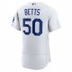 Mookie Betts Los Angeles Dodgers Nike Home Authentic Player Jersey - White