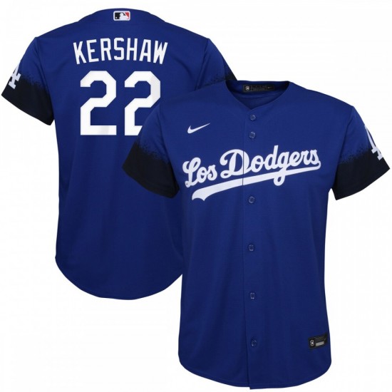 Clayton Kershaw Los Angeles Dodgers Nike Youth City Connect Replica Player Jersey - Royal