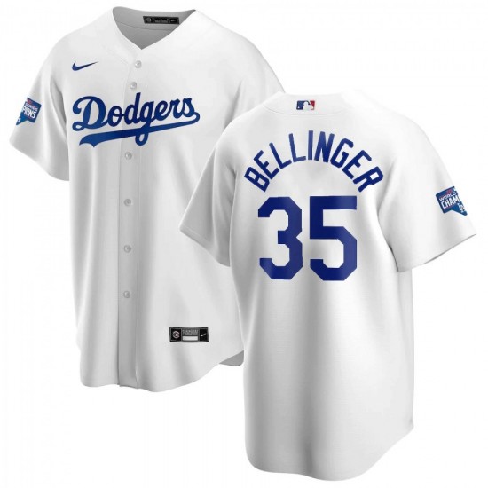 Men's Los Angeles Dodgers Cody Bellinger #35 Nike White Alternate 2020 Jersey