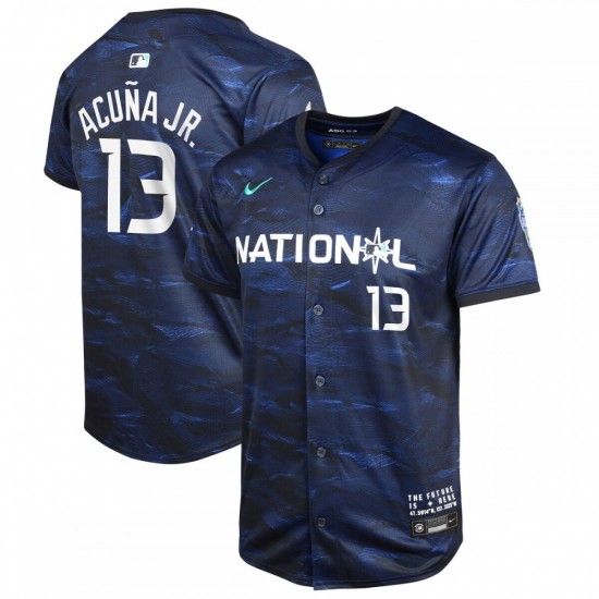 Ronald Acuña Jr. National League Nike Youth 2023 MLB All-Star Game Limited Player Jersey - Royal