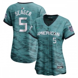 Corey Seager American League Nike Women's 2023 MLB All-Star Game Limited Player Jersey - Teal