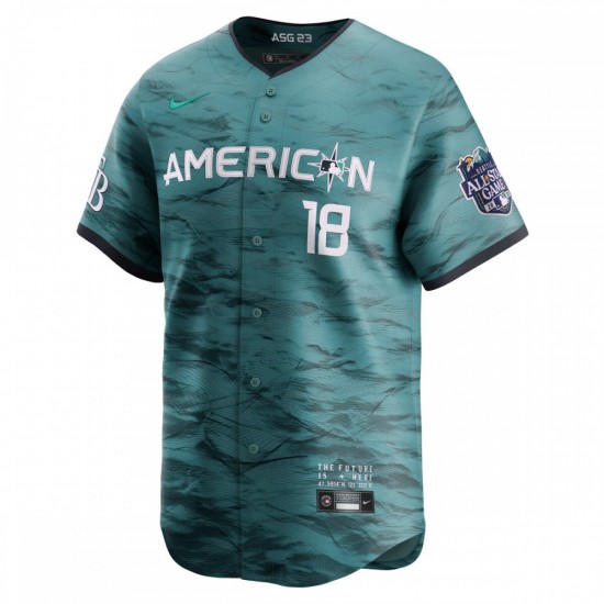 Shane McClanahan American League Nike 2023 MLB All-Star Game Limited Player Jersey - Teal