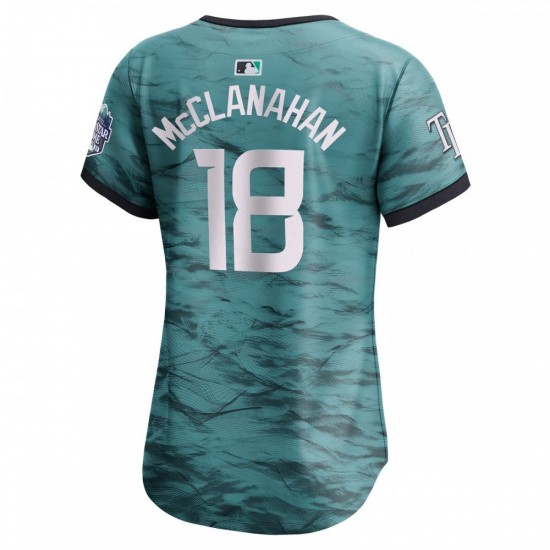 Shane McClanahan American League Nike Women's 2023 MLB All-Star Game Limited Player Jersey - Teal