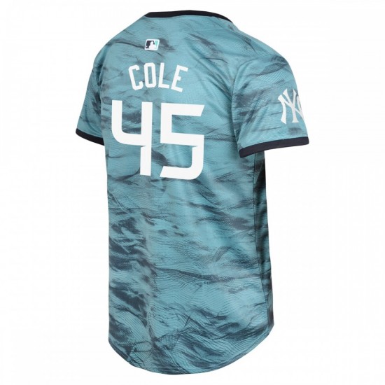 Gerrit Cole American League Nike Youth 2023 MLB All-Star Game Limited Player Jersey - Teal