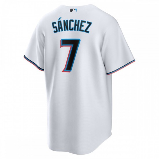 Jesús Sánchez Miami Marlins Nike Home  Replica Player Jersey - White