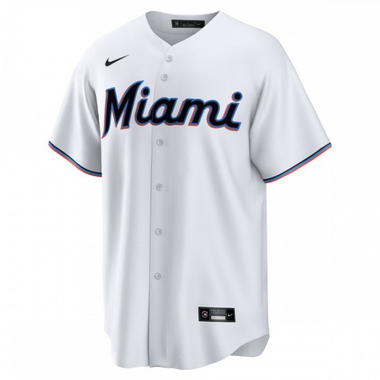 Miami Marlins Nike Home Replica Team Jersey - White