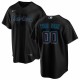 Miami Marlins Nike Alternate Replica Custom Jersey - Black