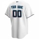 Miami Marlins Nike Youth Home Replica Custom Jersey - White