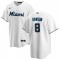 Men's Miami Marlins Andre Dawson #8 Nike White Home 2020 Jersey