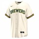 Luis Urías Milwaukee Brewers Nike Home  Replica Player Jersey - Cream