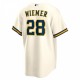 Joey Wiemer Milwaukee Brewers Nike Home Replica Player Jersey - Cream