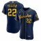 Christian Yelich Milwaukee Brewers Nike 50th Season Alternate Authentic Player Jersey - Navy