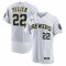 Christian Yelich Milwaukee Brewers Nike Alternate Authentic Player Jersey - White