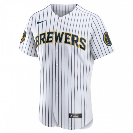 Milwaukee Brewers Nike Alternate Authentic Team Jersey - White