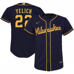 Christian Yelich Milwaukee Brewers Nike Youth Alternate Replica Player Jersey - Navy