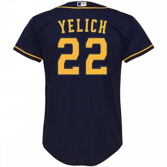 Christian Yelich Milwaukee Brewers Nike Youth Alternate Replica Player Jersey - Navy