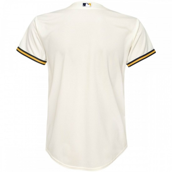 Milwaukee Brewers Nike Youth Home Replica Team Jersey - Cream