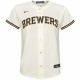 Milwaukee Brewers Nike Youth Home Replica Team Jersey - Cream