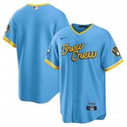 Milwaukee Brewers Nike 2022 City Connect Replica Team Jersey - Powder Blue