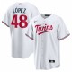 Jorge López Minnesota Twins Nike Home  Replica Player Jersey - White