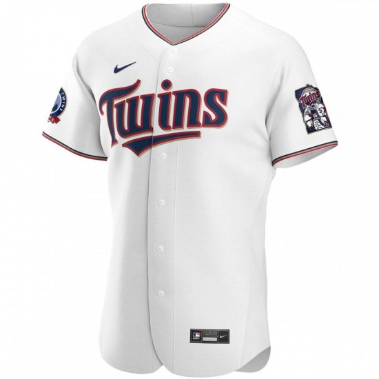 Minnesota Twins Nike 60th Season Home Authentic Team Jersey - White