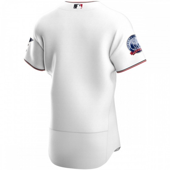 Minnesota Twins Nike 60th Season Home Authentic Team Jersey - White