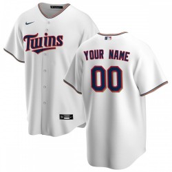 Minnesota Twins Nike Home Replica Custom Jersey - White