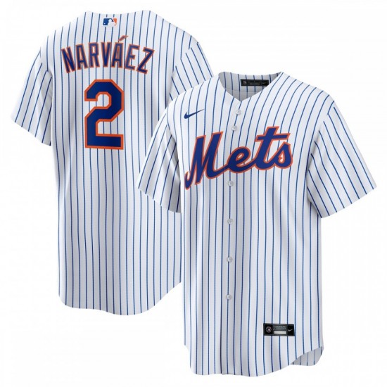 Omar Narváez New York Mets Nike Home  Replica Player Jersey - White