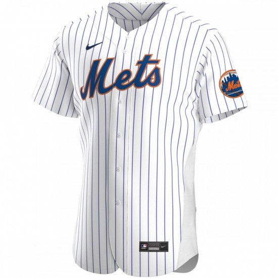 New York Mets Nike Home Authentic Team Jersey - White