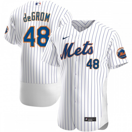 Jacob deGrom New York Mets Nike Home Authentic Player Jersey - White