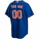 New York Mets Nike Alternate Replica Custom Jersey - Royal