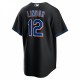 Francisco Lindor New York Mets Nike 2022 Alternate Replica Player Jersey - Black