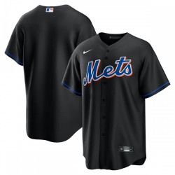 New York Mets Nike 2022 Alternate Replica Team Jersey - Black