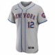 Francisco Lindor New York Mets Nike Road Authentic Player Jersey - Gray