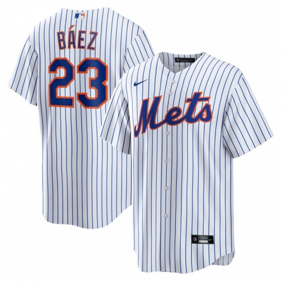 Javier Báez New York Mets Nike Home Official Replica Player Jersey - White